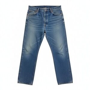 Wrangler Jeans Mens 40X30 Blue Denim Regular Fit 5 Pockets Work Cowboy Pants